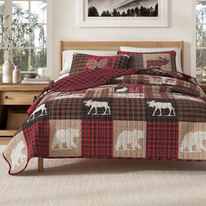 Rustic Woodland Landscape Reversible Quilt Set – Matthew Collection – view 7