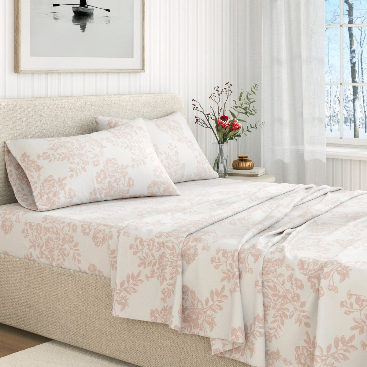 Turkish Cotton Flannel Sheet Set – Belle Collection – view 54