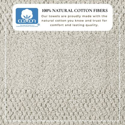 100% Cotton Rice Weave Textured Bath Towel Set – Marbella Collection – view 58
