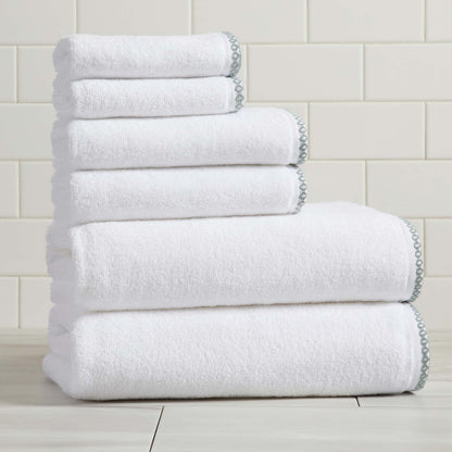 Valery Collection Border-Stitched Cotton 6-Piece Towel Set – view 49