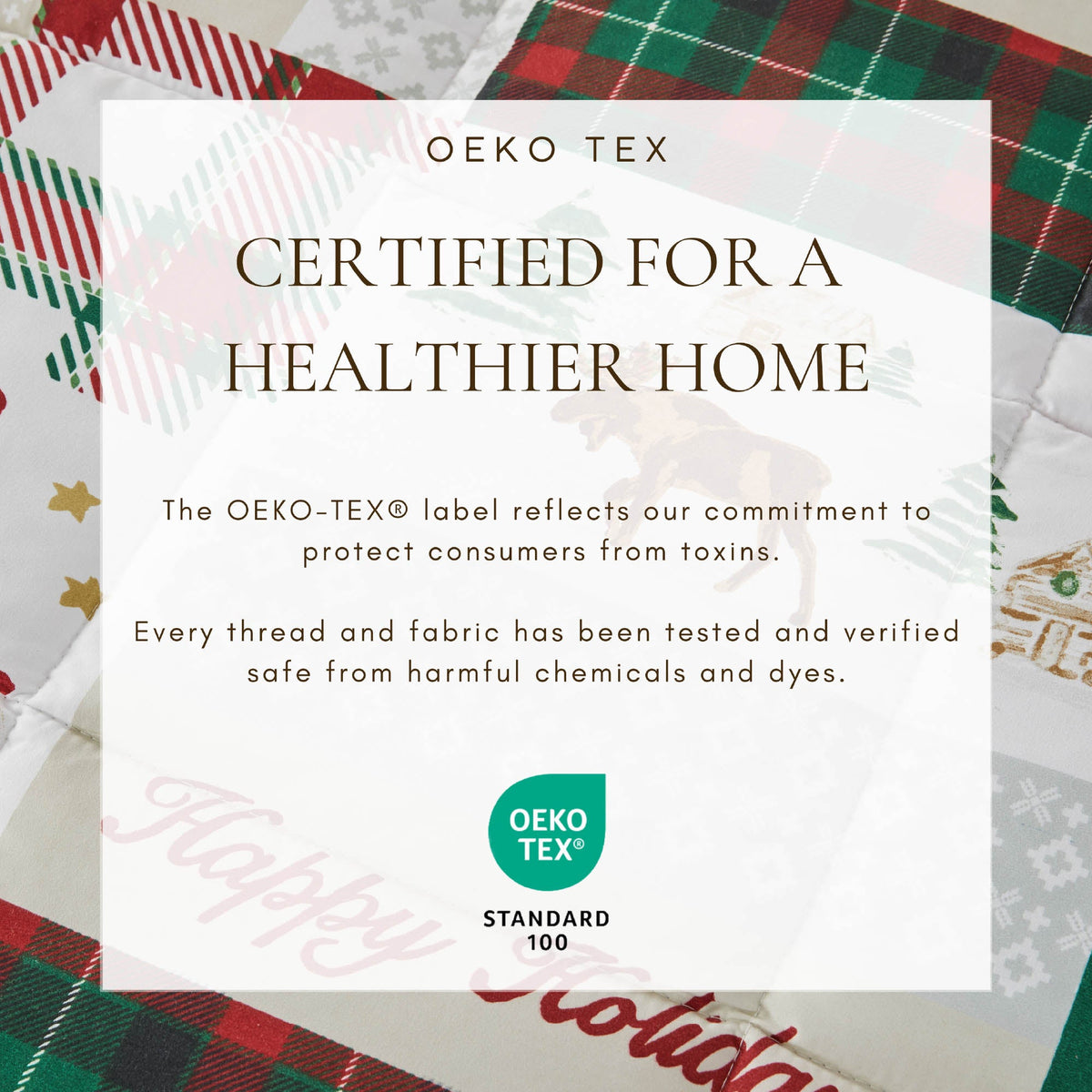 Reversible Holiday and Lodge Comforter and Sham Set – Odette Collection – view 58