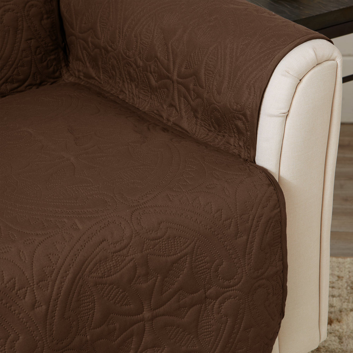 Medallion Stitch Furniture Protector – Elenor Collection Sofa Cover – view 101
