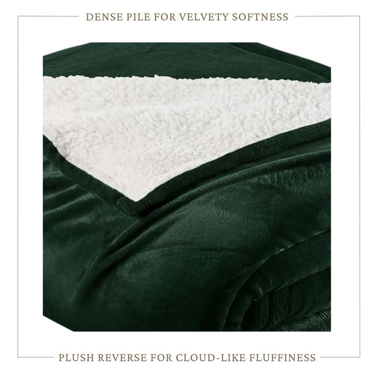 Sherpa Fleece Collection Velvet Plush Sherpa Bed Blanket, Reversible – view 69