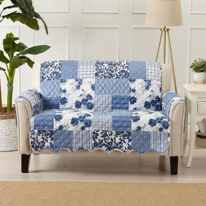 Reversible Patchwork Furniture Protector – Langdon Collection Sofa Cover – view 133