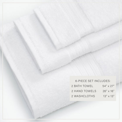 Cooper Collection Cotton Terry Bath Towel Set, Lightweight and Soft – view 6
