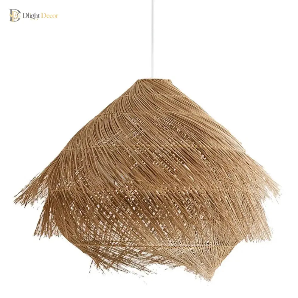 Japanese-Style Rattan LED Pendant Chandelier, Nordic Dining Light – view 5