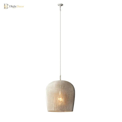 Japanese Wabi-Sabi Handmade Rattan LED Pendant Light – view 5