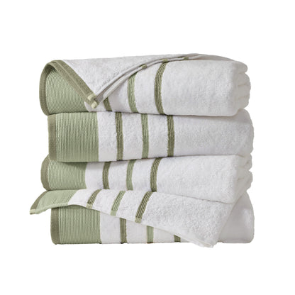 Decorative Cotton Stripe Bath Towel Set – Noelle Collection – view 58