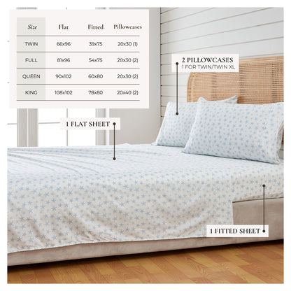 Coastal Printed Microfiber Sheet Set – Newport Collection – view 5