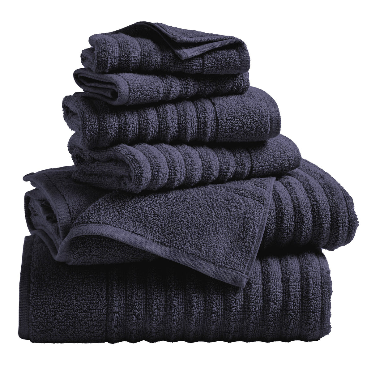 Karina Collection Luxury Combed Cotton Ribbed Bath Towel Set – view 217