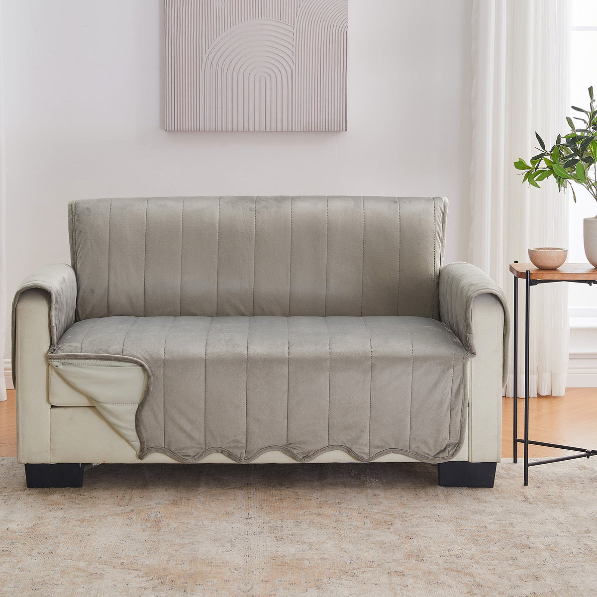 Velvet Furniture Protector – Soft Sofa and Chair Cover, Velvet Collection – view 61