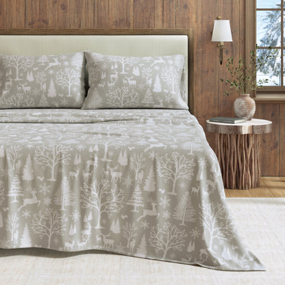 Turkish Cotton Flannel Sheet Set – Lakeview Collection – view 7