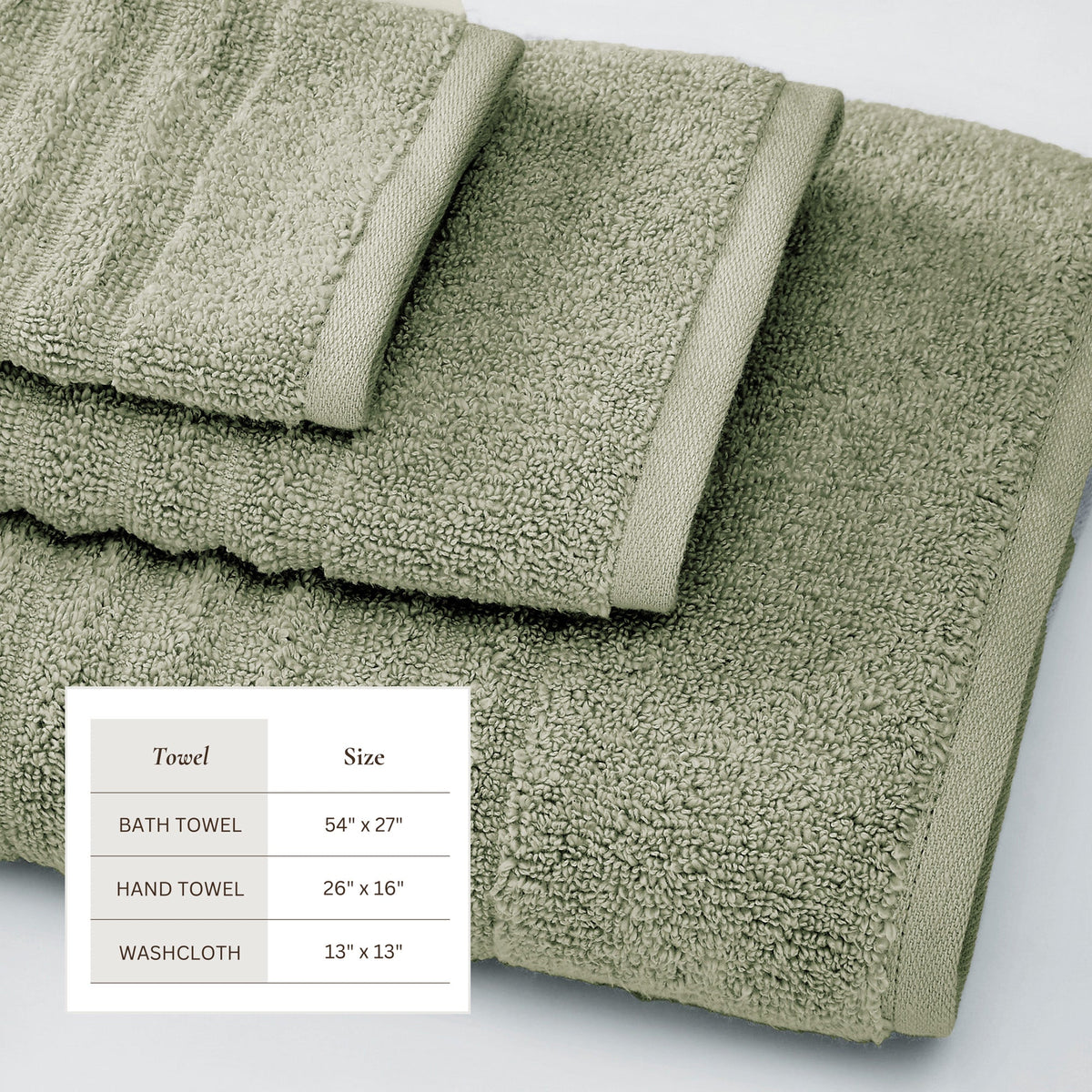Karina Collection Luxury Combed Cotton Ribbed Bath Towel Set – view 148