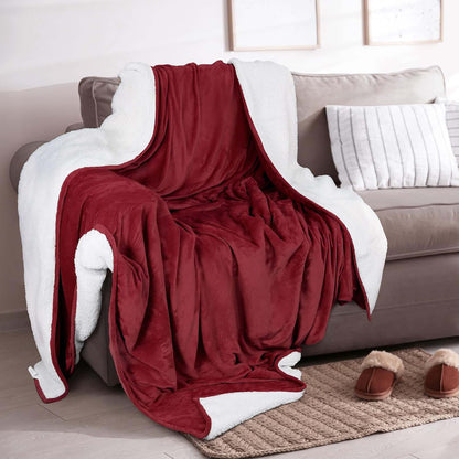 Sherpa Fleece Collection Velvet Plush Sherpa Bed Blanket, Reversible – view 41