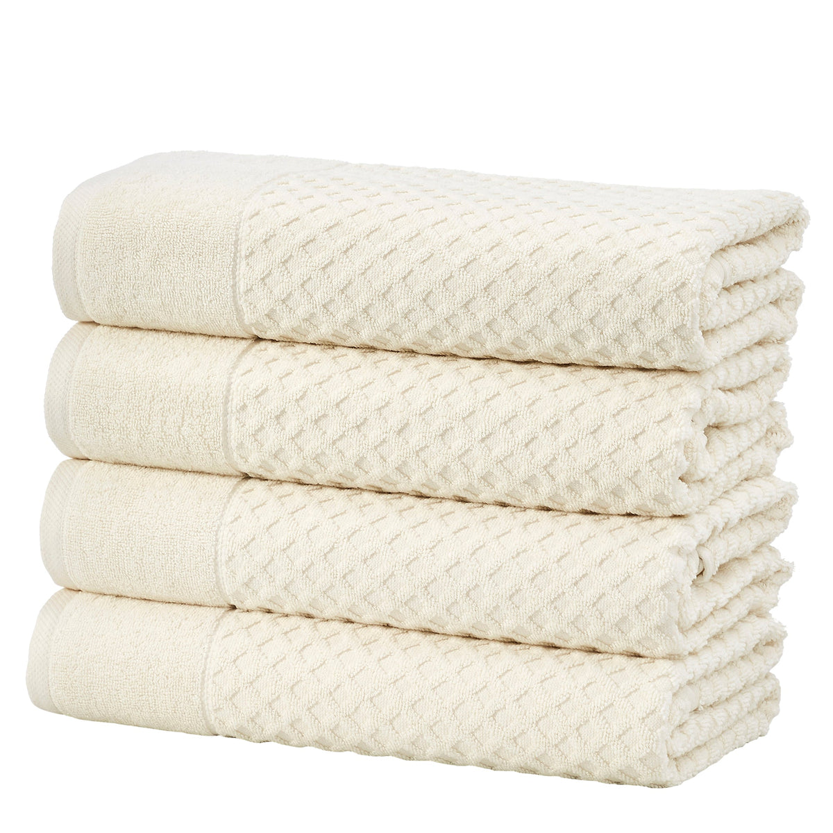 Cotton Diamond Waffle Weave Bath Towel Set – Grayson Collection – view 15