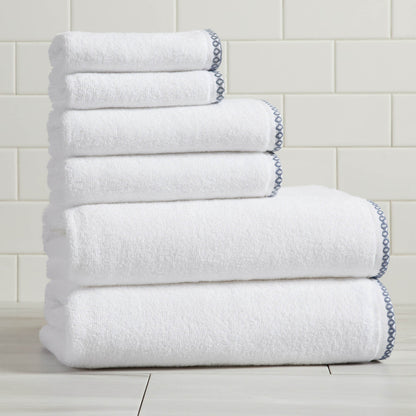 Valery Collection Border-Stitched Cotton 6-Piece Towel Set – view 73