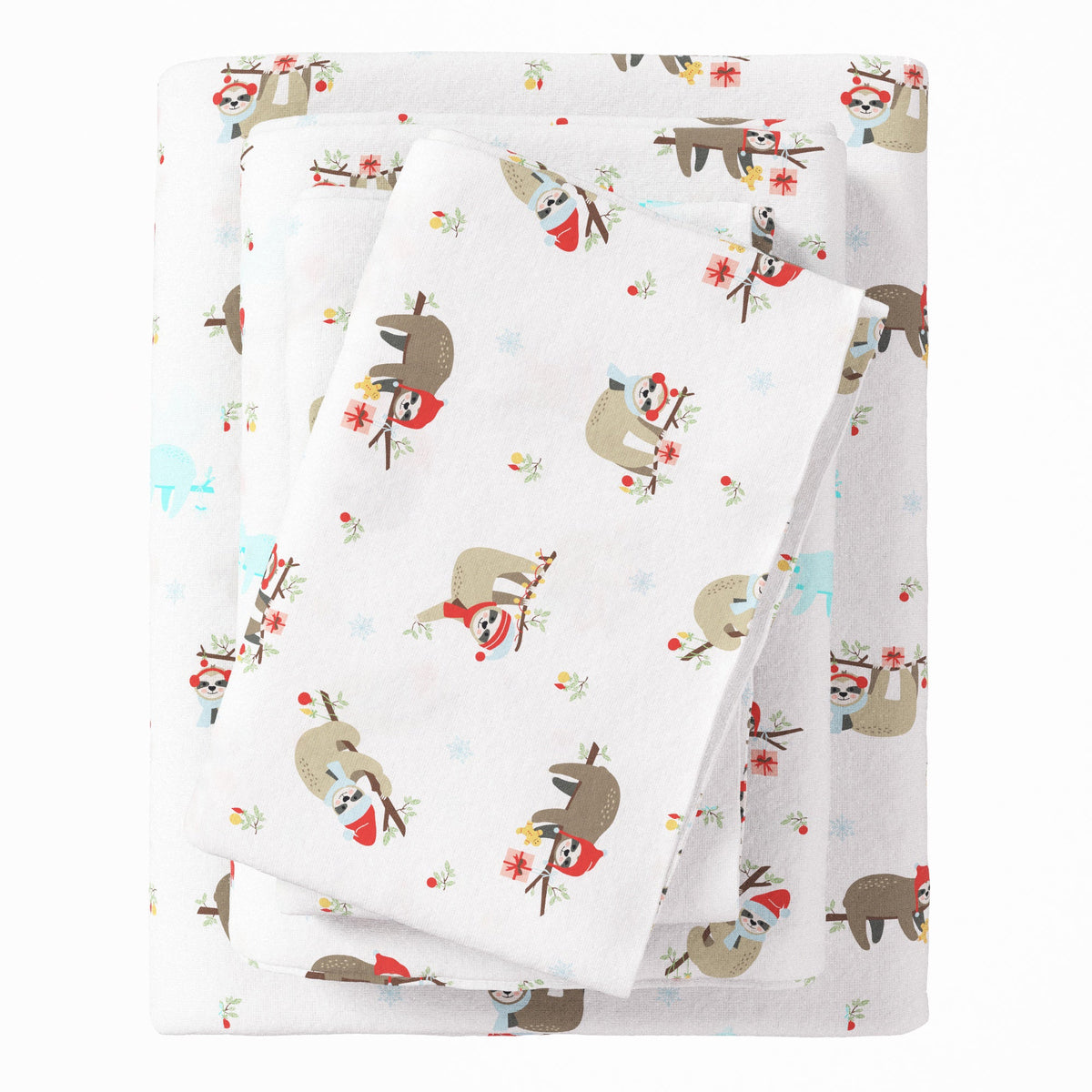 Turkish Cotton Christmas Flannel Sheets – Whittaker Holiday Prints – view 12