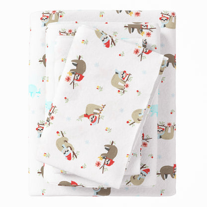 Turkish Cotton Christmas Flannel Sheets – Whittaker Holiday Prints – view 12