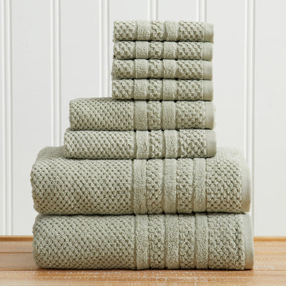 100% Cotton Checkered Jacquard Bath Towel Set – Giuliana Collection – view 64