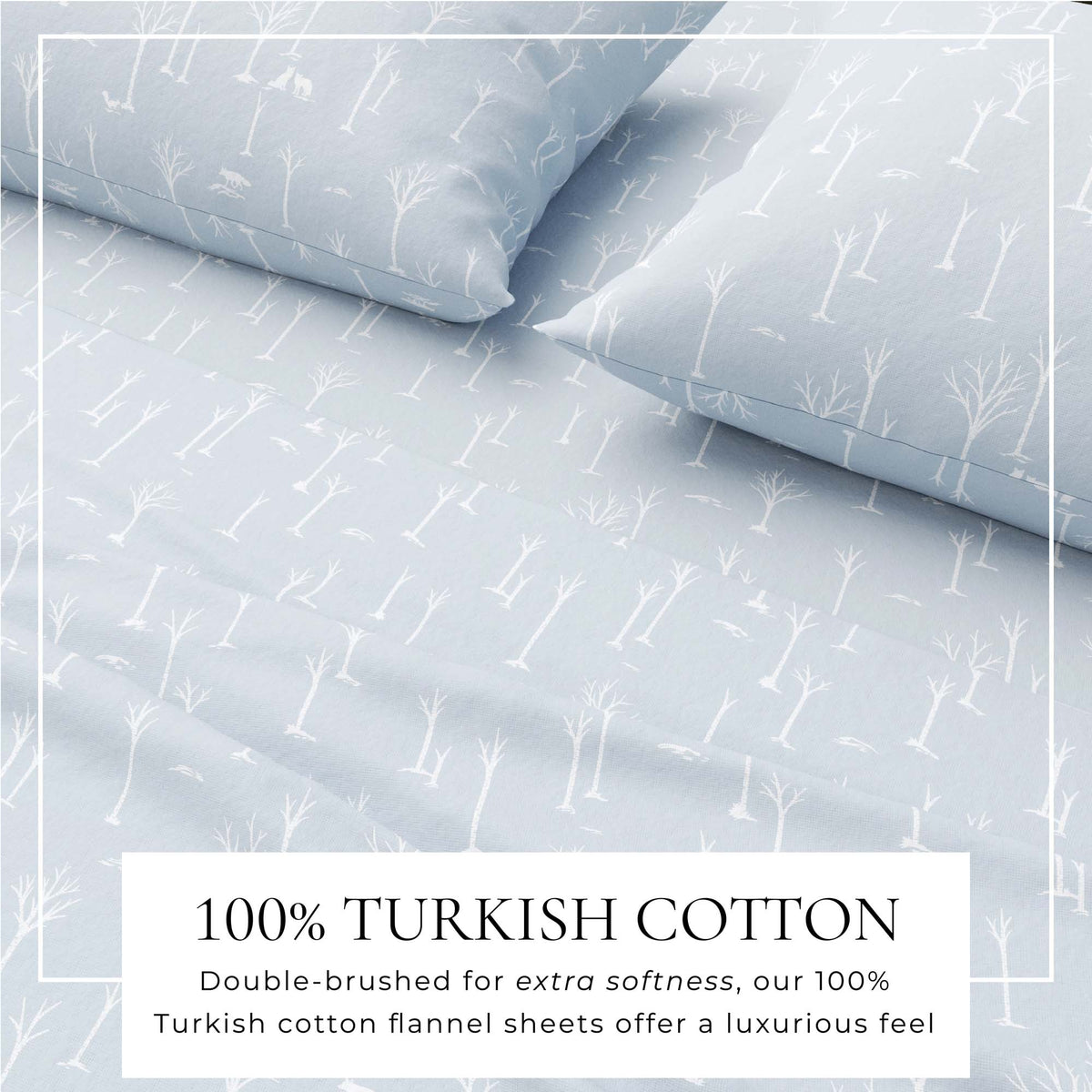 Turkish Cotton Flannel Sheet Set – Elevated Lodge Collection – view 8