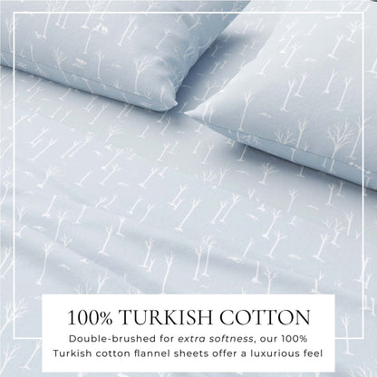 Turkish Cotton Flannel Sheet Set – Elevated Lodge Collection – view 8