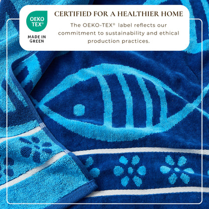 Maui Collection Cotton Velour Beach Towels, 30 x 60 Inch 2 or 4 Pack – view 80