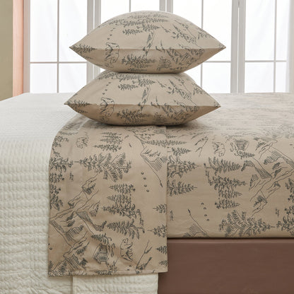 Lodge Print Microfiber Sheet Set – Mountain Ridge Collection – view 46