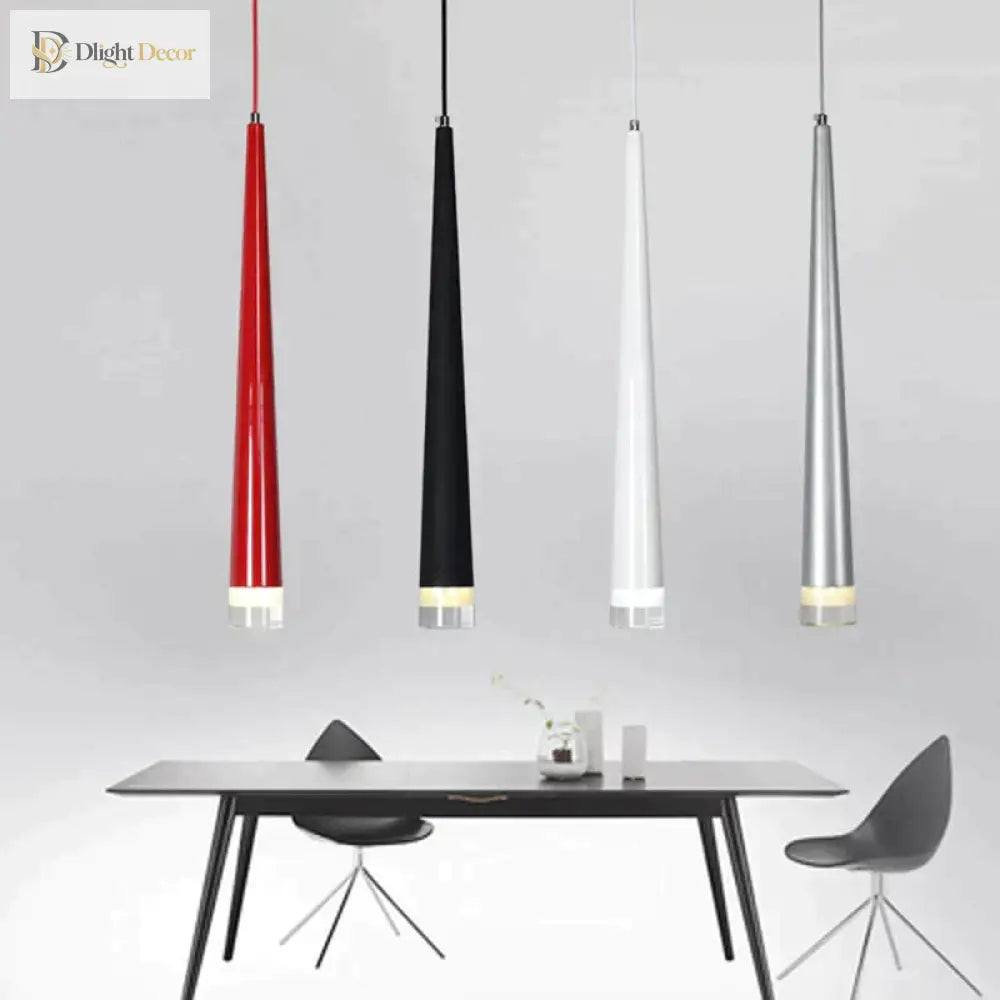 Kaia Modern Aluminum Cone Pendant Light, Single or 3-Light Cluster – view 3