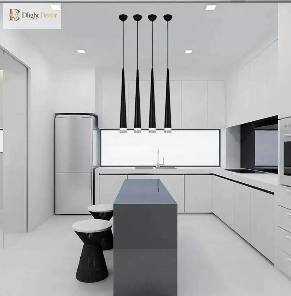 Kaia Modern Aluminum Cone Pendant Light, Single or 3-Light Cluster – view 6