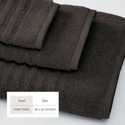 Karina Collection Luxury Combed Cotton Ribbed Bath Towel Set – view 208