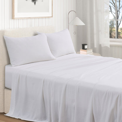 100% Organic Cotton Jersey Knit Sheet Set, Soft and Stretchy – view 6