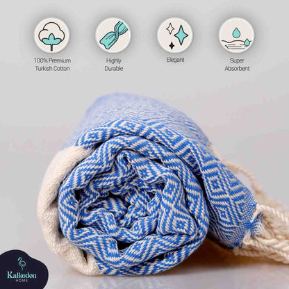 Diamond Turkish Cotton Beach Towel with Tassels, 36 x 70 Inch – view 34