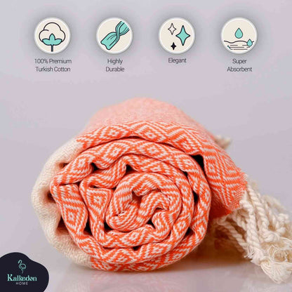 Diamond Turkish Cotton Beach Towel with Tassels, 36 x 70 Inch – view 40