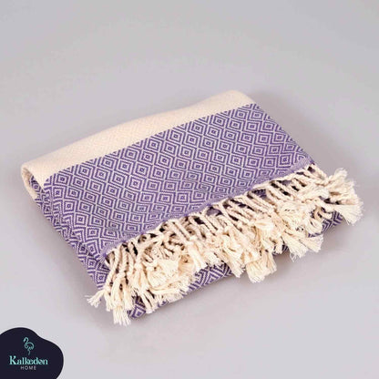 Diamond Turkish Cotton Beach Towel with Tassels, 36 x 70 Inch – view 42