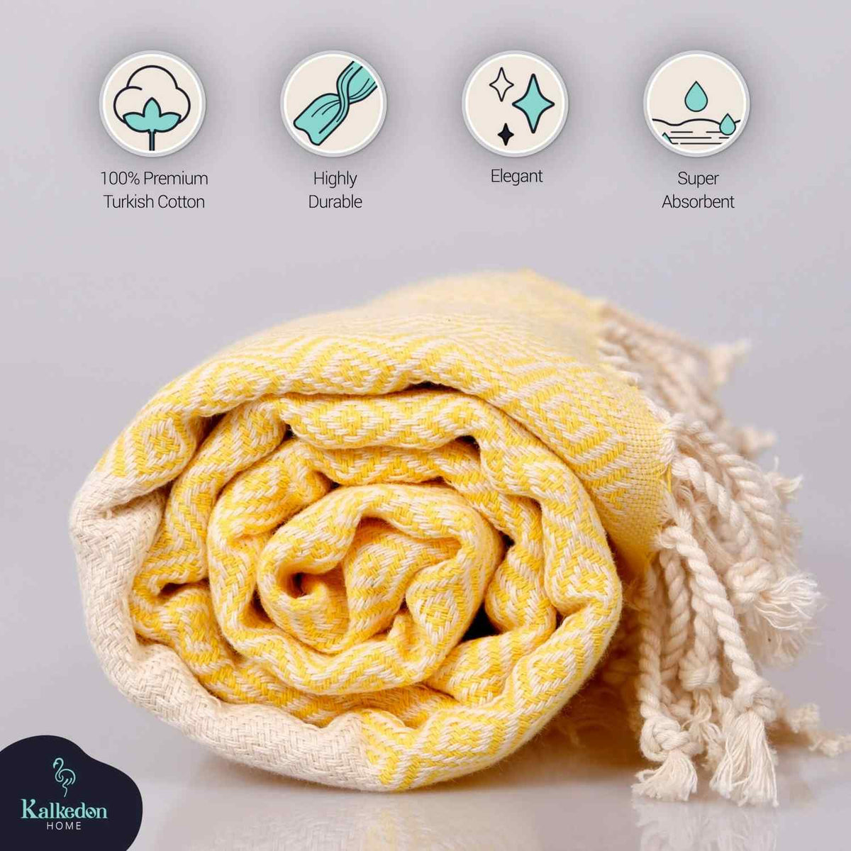 Diamond Turkish Cotton Beach Towel with Tassels, 36 x 70 Inch – view 37