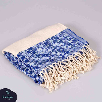 Diamond Turkish Cotton Beach Towel with Tassels, 36 x 70 Inch – view 26