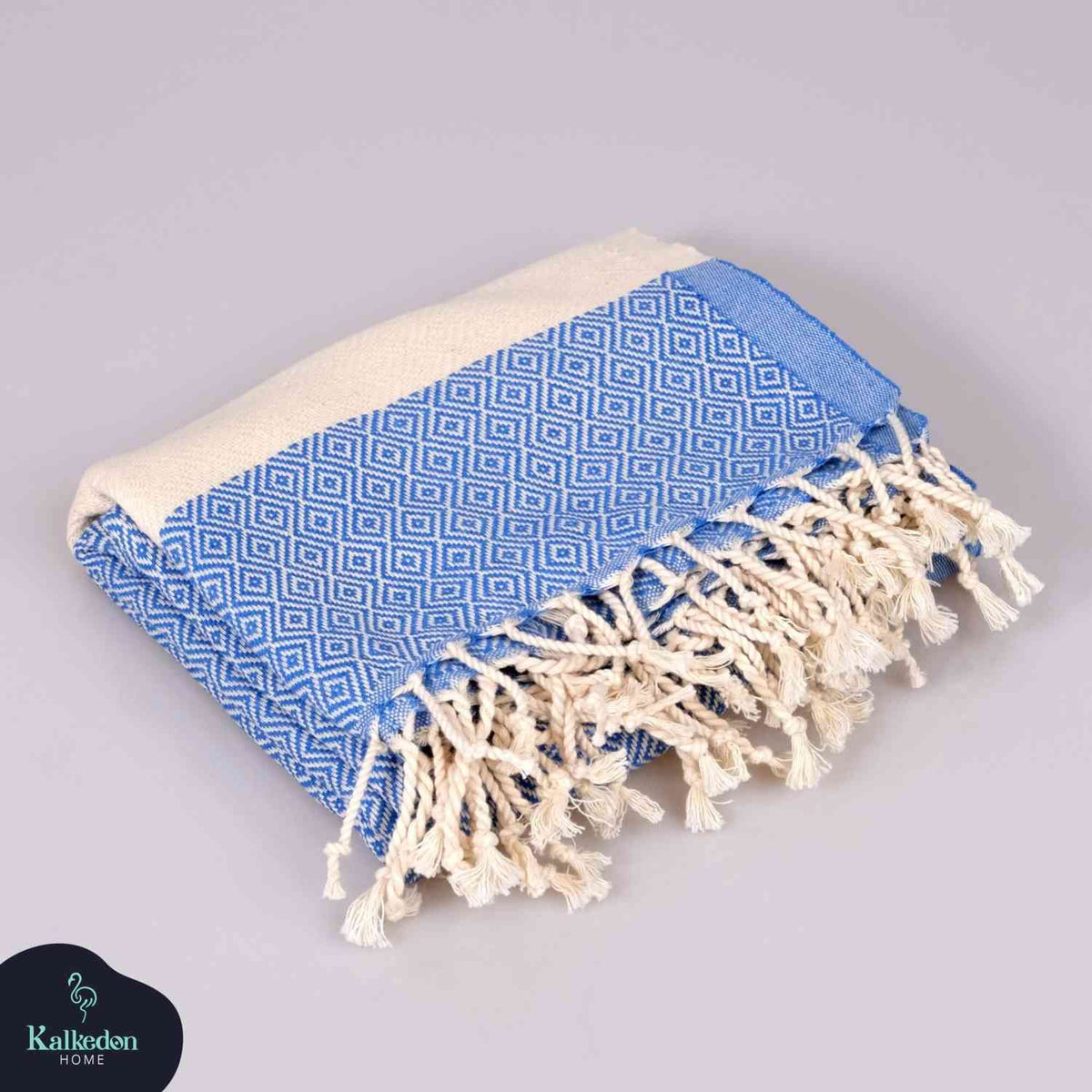 Diamond Turkish Cotton Beach Towel with Tassels, 36 x 70 Inch – view 24