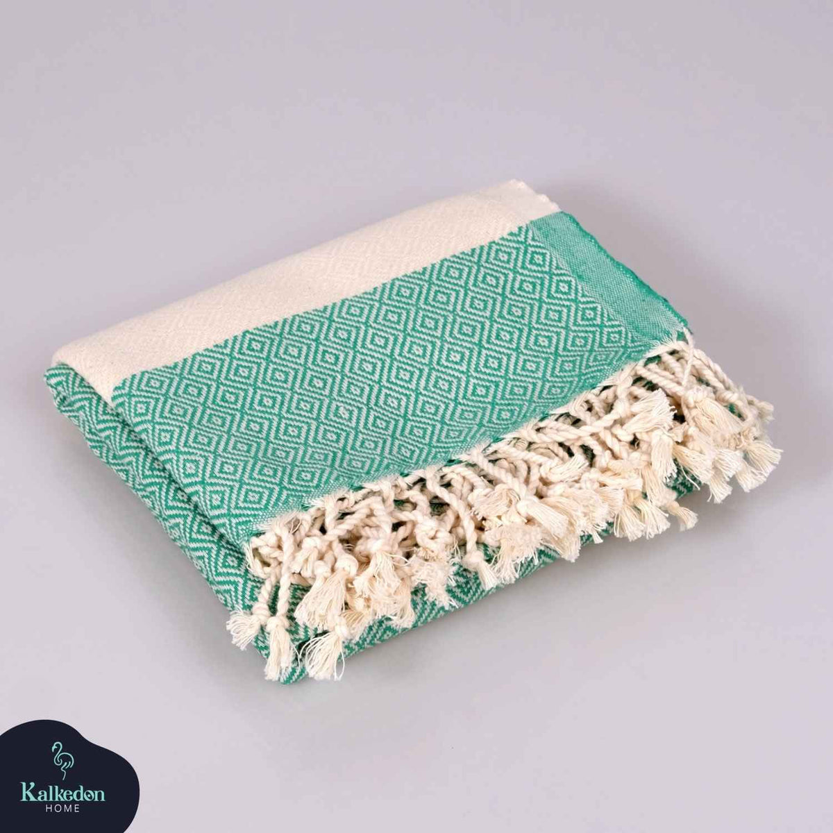 Diamond Turkish Cotton Beach Towel with Tassels, 36 x 70 Inch – view 23