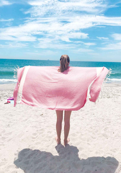 Diamond Turkish Cotton Beach Towel with Tassels, 36 x 70 Inch – view 13