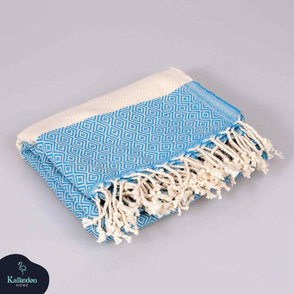 Diamond Turkish Cotton Beach Towel with Tassels, 36 x 70 Inch – view 22