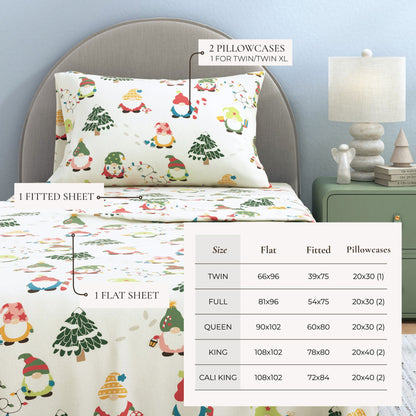 Turkish Cotton Christmas Flannel Sheet Set – Whittaker Collection – view 49