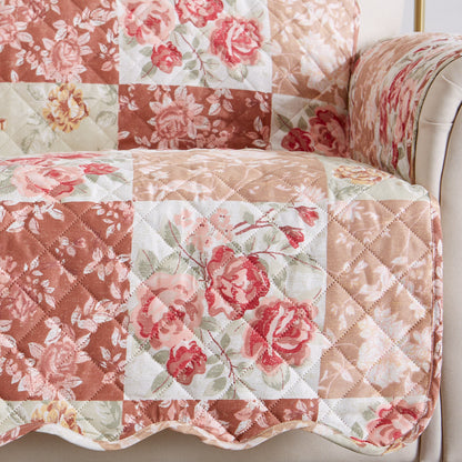 Reversible Floral Patchwork Furniture Protector – Maribel Collection – view 13