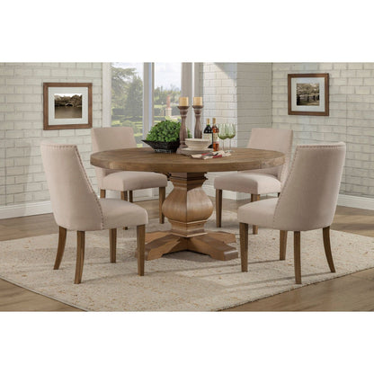 Kensington Upholstered Parson Dining Chair, Reclaimed Natural – view 4