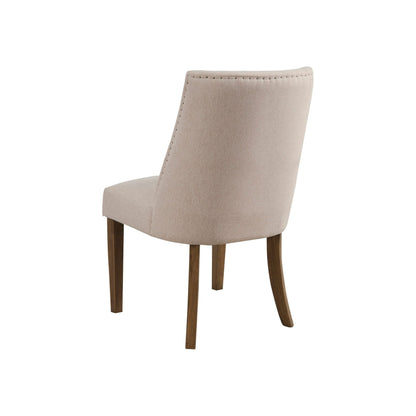 Kensington Upholstered Parson Dining Chair, Reclaimed Natural – view 3