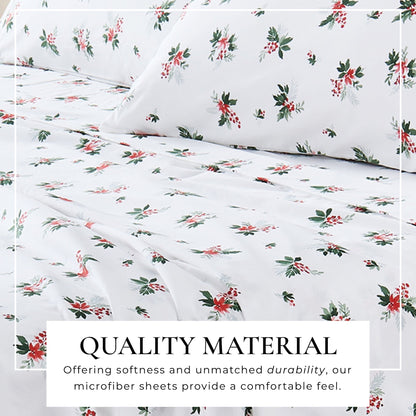 Brushed Microfiber Printed Sheet Set – Baylor Collection – view 44