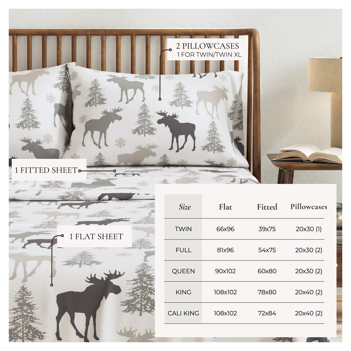 Turkish Cotton Flannel Sheet Set – Stratton Collection – view 38