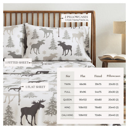 Turkish Cotton Flannel Sheet Set – Stratton Collection – view 38