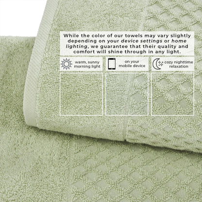 Cotton Diamond Waffle Weave Bath Towel Set – Grayson Collection – view 62