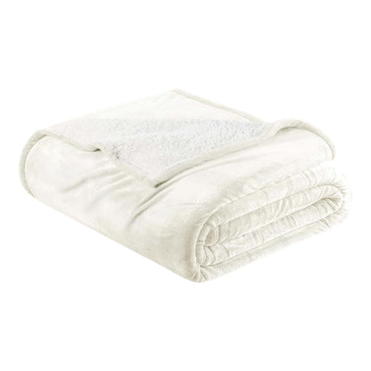Sherpa Fleece Collection Velvet Plush Sherpa Bed Blanket, Reversible – view 6