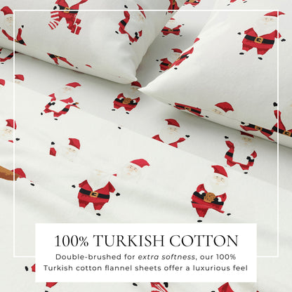 Turkish Cotton Christmas Flannel Sheet Set – Whittaker Collection – view 42